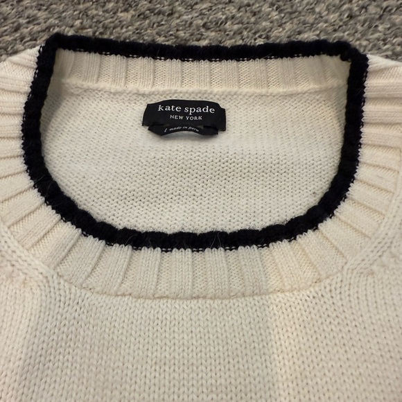 Kate Spade Black and White Heart Sweater - Picture 4 of 6